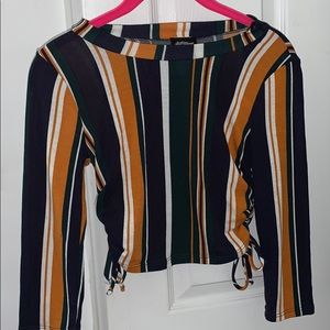 Uniquely styled crop top